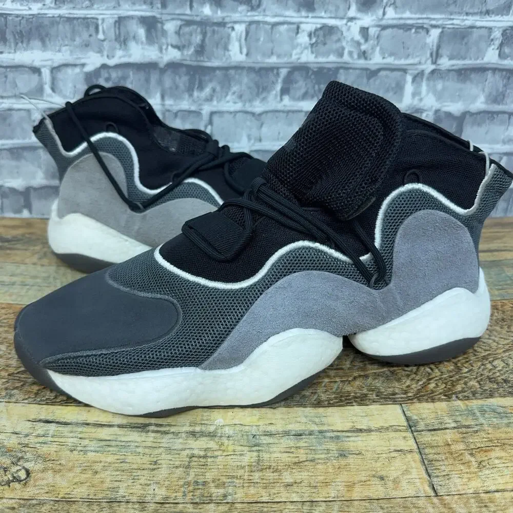 adidas Originals Crazy BYW Black Grey White Basketball BD8013 Mens Size 11.5 New